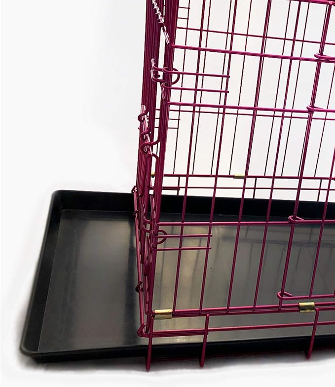 PET Expressions Luxury Colorful 36 Inch Foldable Dog Crate with 2 Doors | Free Training Ebook and Pet Calming Music | 3 Colors & 3