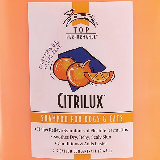 Top Performance Citrilux Dog and Cat Shampoo, 2-1/2-Gallon