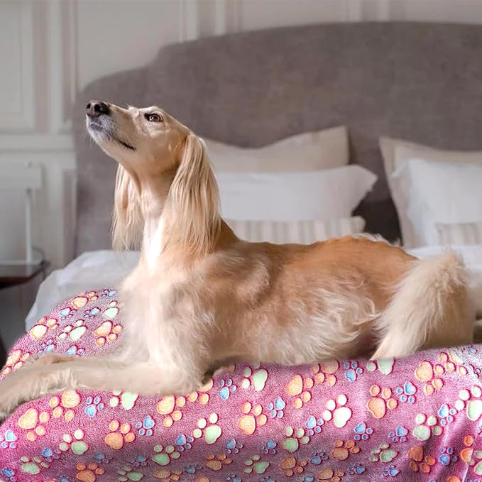 Dog Blankets for Medium Large Dogs Washable, 3 Pack Pet Blanket Washable 41" x 31", Fuzzy Soft Puppy Blanket Throw Cover for Kennel Crate Bed, Blanket for Dogs, Pet Blankets for Dogs