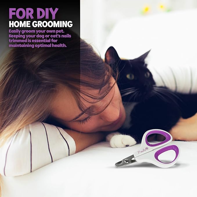 Cat Nail Clipper, Dog Nail Trimmers – Pet Claw Scissors for Cats, Dogs, Rabbits & Small Animals – Sharp Stainless Steel Professional Grooming Tool - Gentle Yet Effective