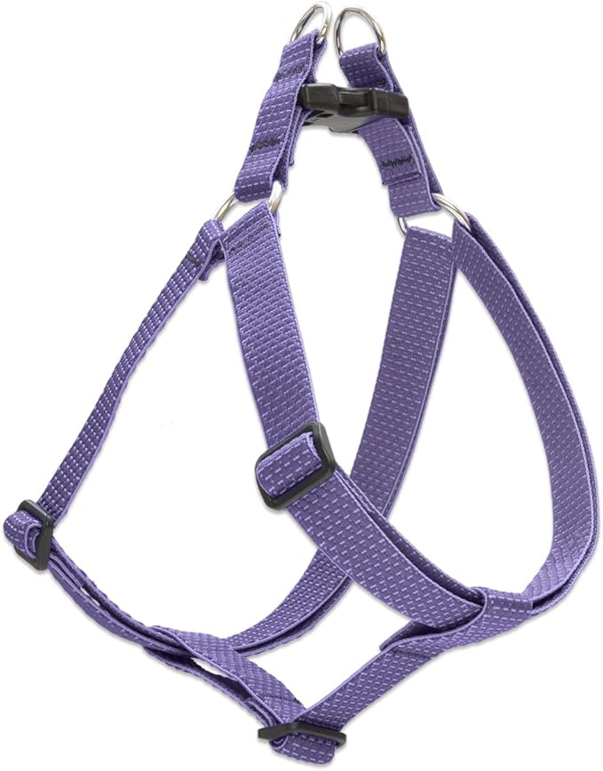 LupinePet Eco 1" Lilac 24-38" Step In Harness for Large Dogs