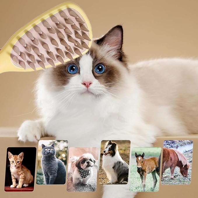 2 PCS Dog Bathing Brush Premium Dog Washing Brush Pet Bath Brush Pet Silicone Shampoo Brush with Handle for Long & Short Hair Pets Dogs Cats,Bathing, Massaging, Hair Removal