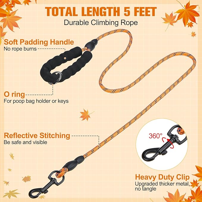 BEAUTYZOO Step in Dog Harness and Leash Set, Reflective Dog Harness No Pull No Choke Puppy Harness for Extra Small Dogs Cats, Soft Padded Mesh Vest Harnesses for Girl and Boy Pets, Orange Plaid M