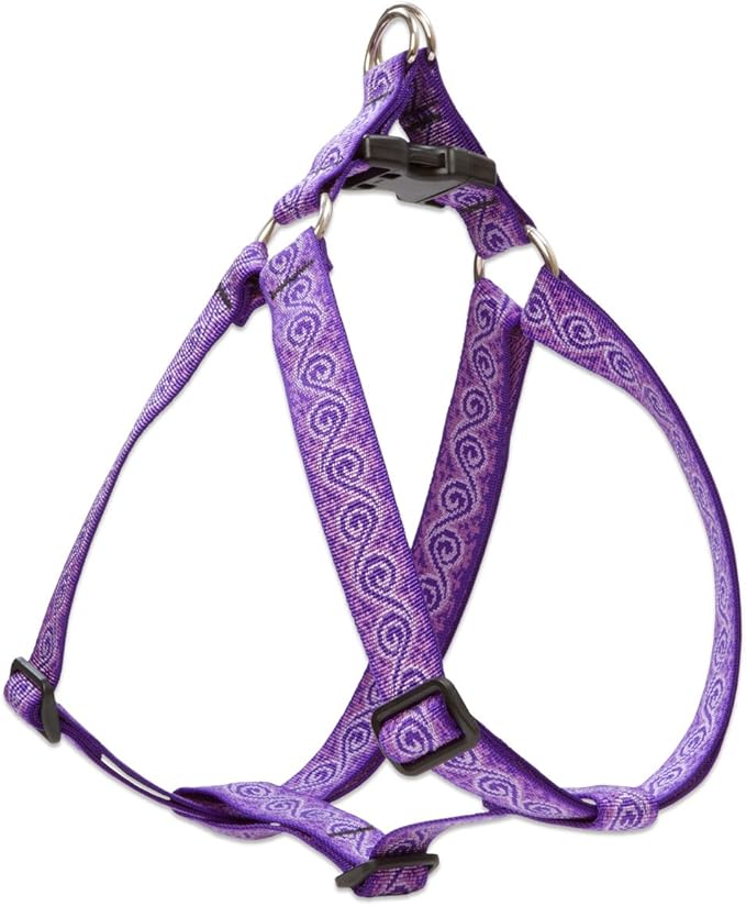 LupinePet Originals 1" Jelly Roll 24-38" Step In Harness for Large Dogs
