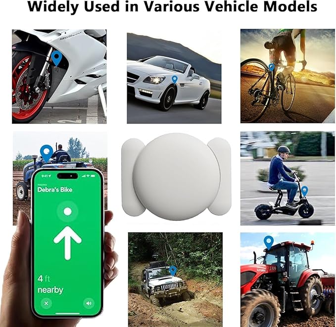 Car Tracker GPS Tracker for Vehicles,No Monthly Fee Car GPS Tracker,Real Time GPS Tracking Device with Magnetic Case,Global Coverage Location Tracker for Car,Kids,Elderly,Pet,Items (White,2PCS)