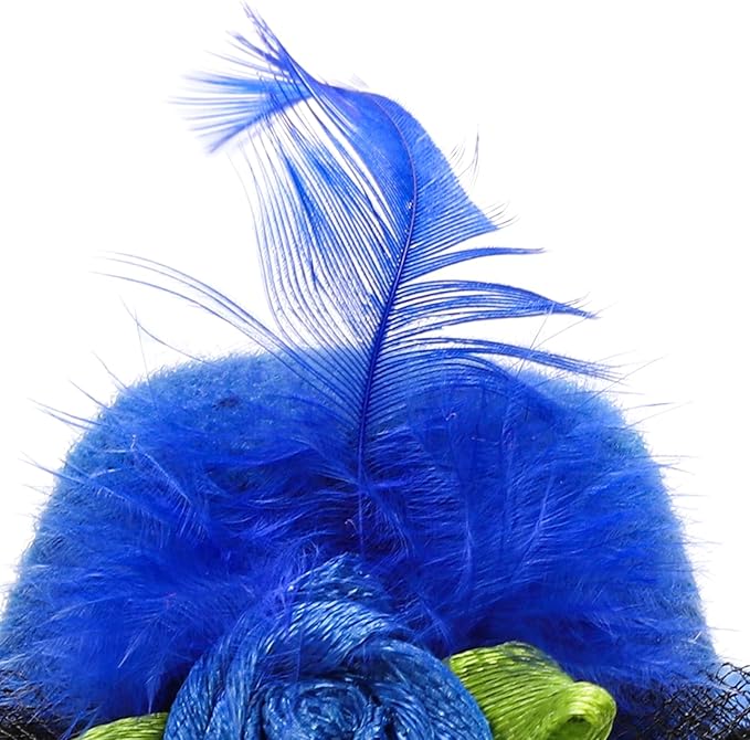 12 Pcs Chicken Hats for Hens, Mini Feather Top Chicken Helmet Halloween Accessories, Funny Small Hat Tiny Pet Hat, Chicken Show Costume for Rooster Duck Hamster Parrot Bird Poultry Snake