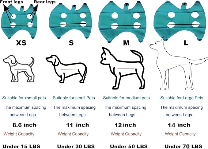 Dog Grooming Hammock with Flea Comb and Dog Nail Clipper, Pet Dog Grooming Hammock Harness with Cat Nail Clipper, Nail File and Dog Brush, Dog Sling for Nail Clipping/Nail Trimming (S, Green)