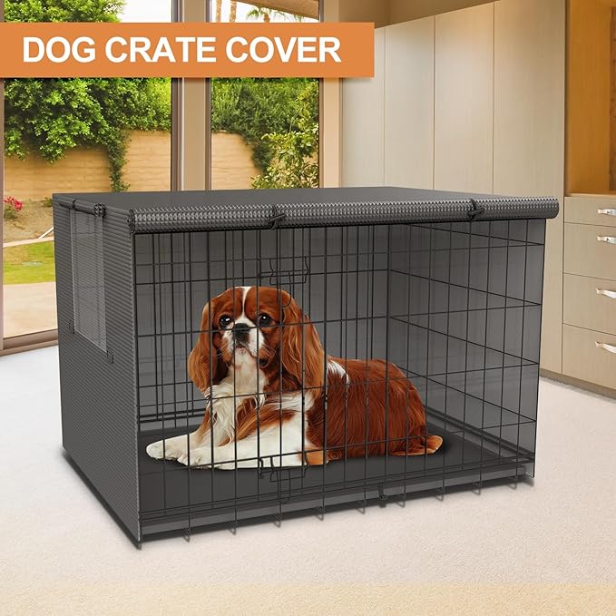 Crate cover Fit for 24 30 36 42 48-inches,Dog crate covers 36 inch,Cover for dog crate,Waterproof dog kennel cover,Crate covers for dog cages,Waterproof cover for dog kennel,Dog Enclosure Covers