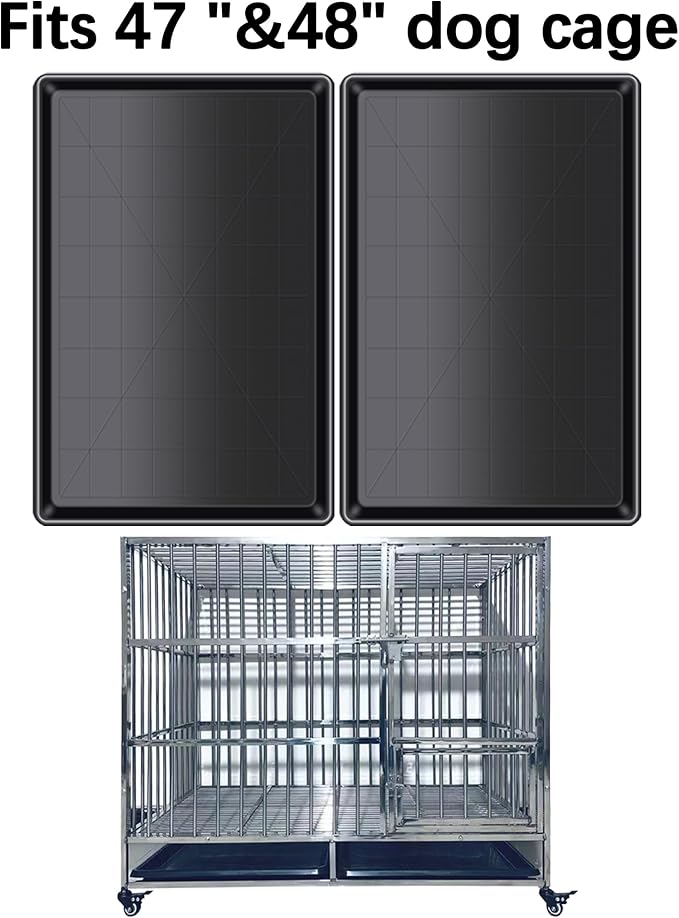 Dog Crate Tray 36" - ChewProof Replacement Pan, Easy to Clean, Easy to Assemble,Ideal for Potty Training - Perfect for Pet Crates & Kennels(2Pcs)