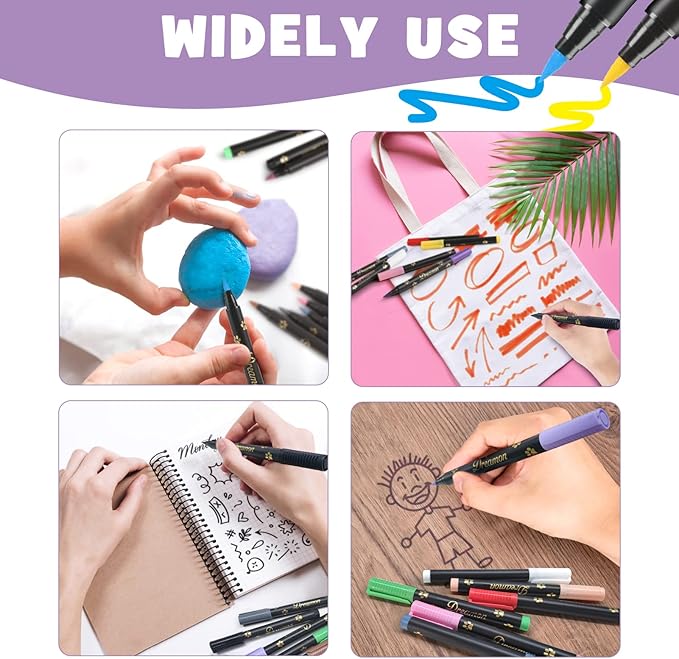 Dog Nail Polish Pen, 14 Colors Pet Nail Polish Set to DIY Beautiful Dog Nails Ideas, Creative Dog Accessories Nail Polish Pens Quick Dry & Easy to Use (A)