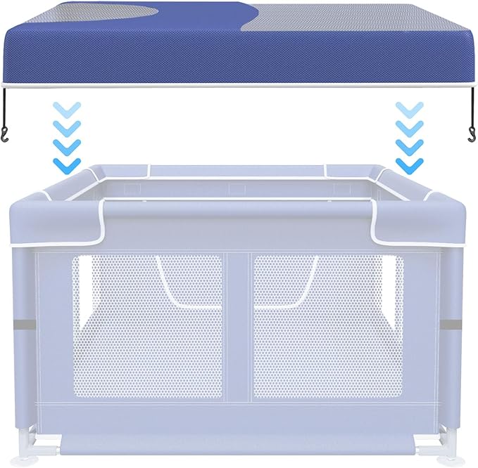 Puppy Playpen Cover, Fit for 42X42 Inch Dog Playpen, Used to Prevent Pets from Escaping(Contains Only Cover)