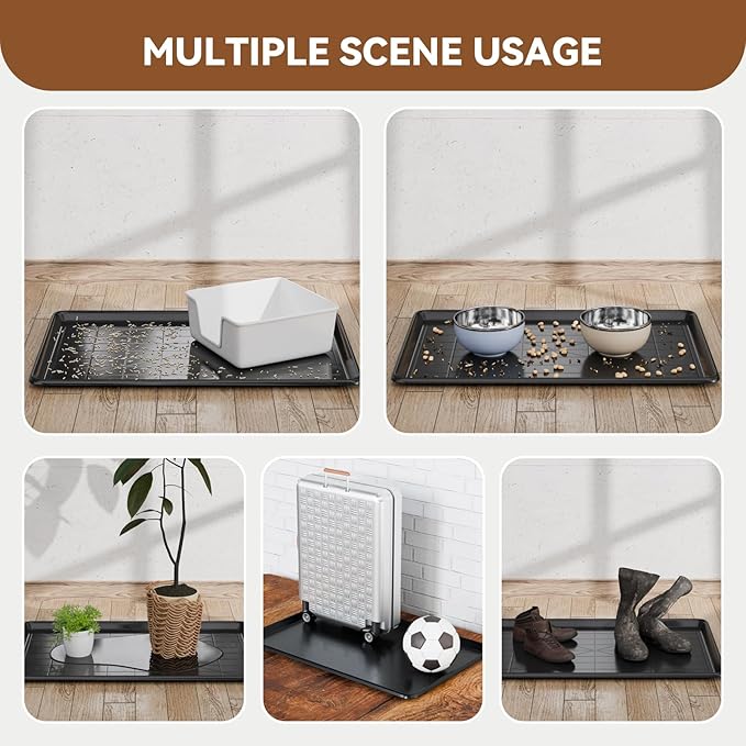 35.4" Dog Crate Tray Replacement fit for Metal Dog Cage Plastic Bottom Pans Cat Rabbit Ferret Critter