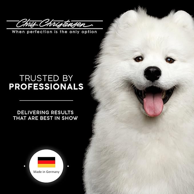 Chris Christensen Boar Dog Brush, Groom Like a Professional, Natural Boar Bristles, Beech Wood Handle, Distributes Natural Oils Making for a Healthy Coat