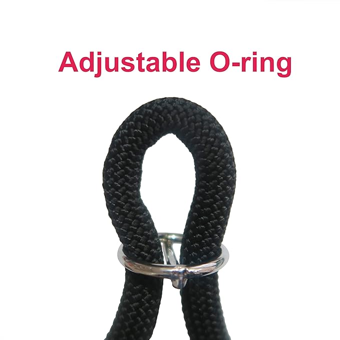 Braided Collar, Pro Training Dog Collar, No Pull Round Collar, Slip Collar with Slidable Stop Ring - Ideal for Small Medium Dogs (M- (1/3") - 18" Long, Black)