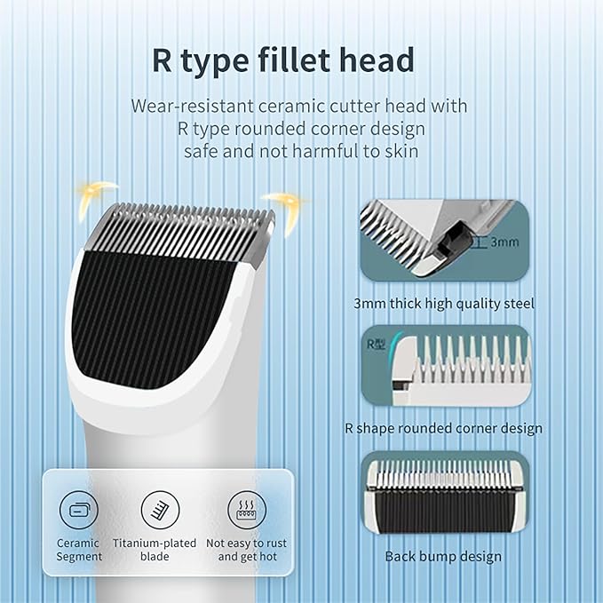 Dog Clippers Adopting Sheep Shears Standards,33 Tooth Blade Dog Shaver, 2200mAh Rechargeable Hair Clipper for Dog,Professional Pet Hair Clipper for Dogs Cats Animals (Gold)