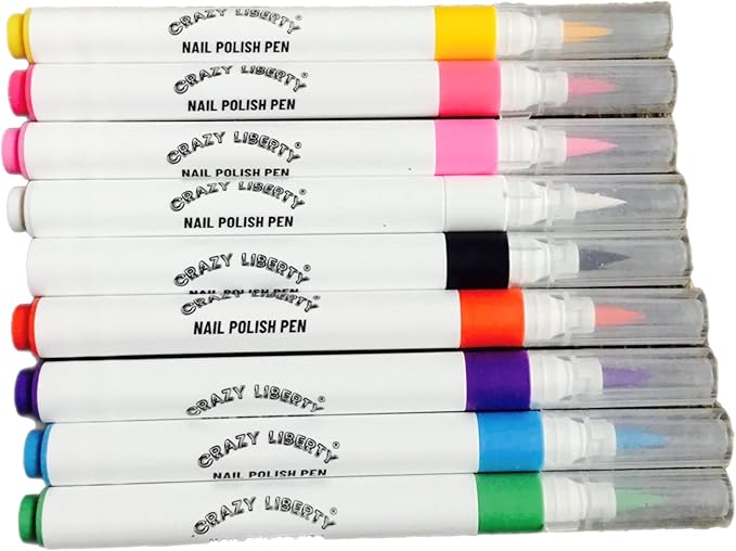 Dog Nail Polish Pen. 9 Colors Dog Nail Polish Pens Non Toxic, Odorless, & Fast Dry. Non-Toxic Water-Based Pet Nail Polish Pens, Natural and Safe, Suitable for All Pet.