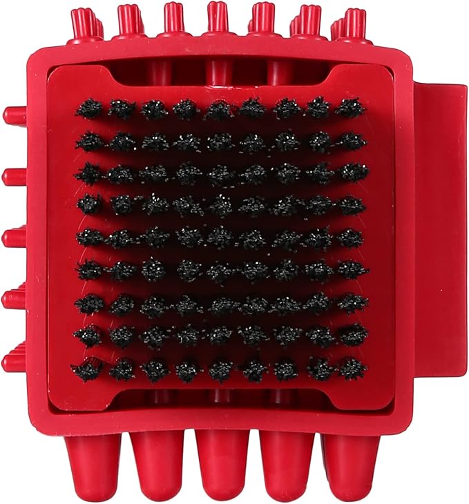 CHI for Pets Multi-Function Grooming Cube: 5-Sided Brush with Removable Bristles, Massage Tool, Paw Cleaner for Small Dogs