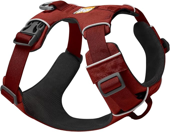 Ruffwear, Front Range Dog Harness, Reflective and Padded Harness for Training and Everyday, Red Clay, X-Small