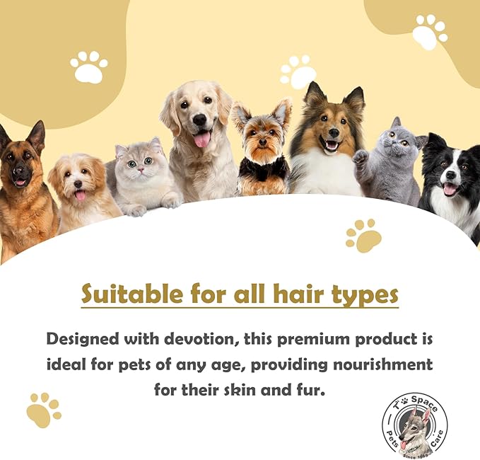 Dog Dry Shampoo - Waterless Deodorizing Foam for Cats and Dogs - Odor Control, Itching Relief, and Allergy-Friendly Pet Cleaning Supplies - No Rinse Needed