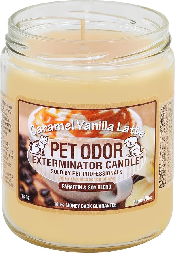 Caramel Vanilla Latte Pet Odor Exterminator 13 Ounce Jar Candle