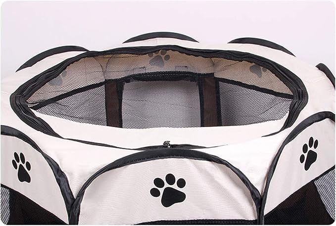 BODISEINT Portable Pet Playpen, Dog Playpen Foldable Pet Exercise Pen Tents Dog Kennel House Playground for Puppy Dog Yorkie Cat Bunny Indoor Outdoor Travel Camping Use