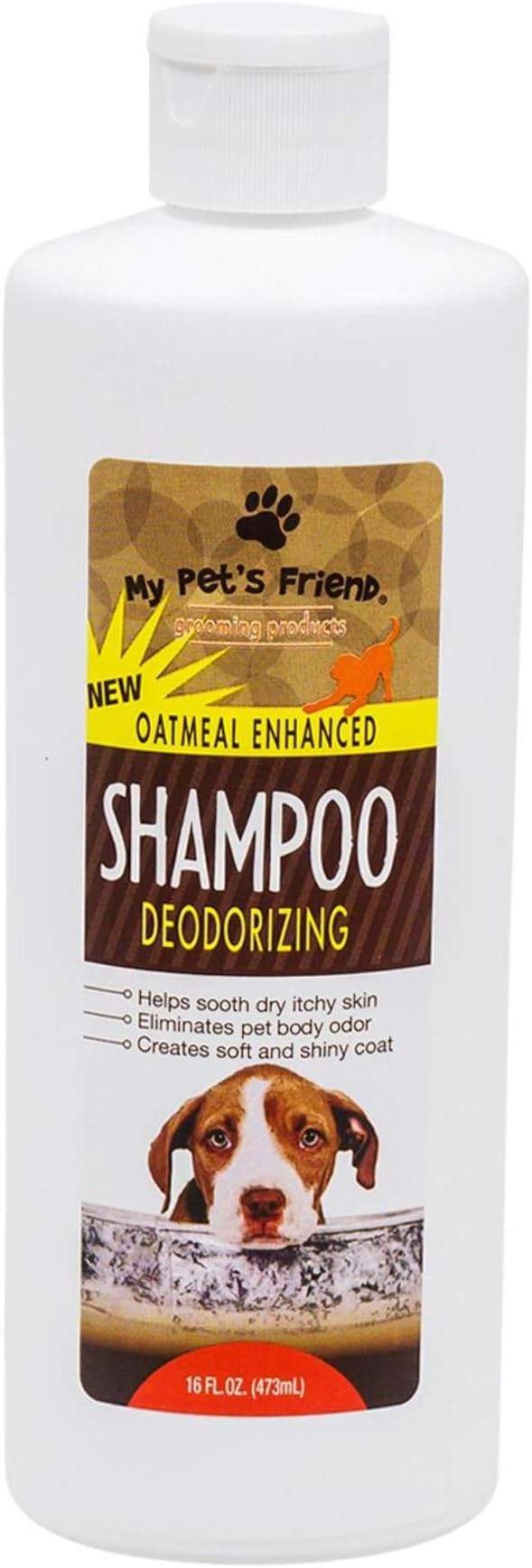 My Pet's Friend (2 Pack) Oatmeal Enhanced Deodorizing Shampoo, 16-oz. Bottles