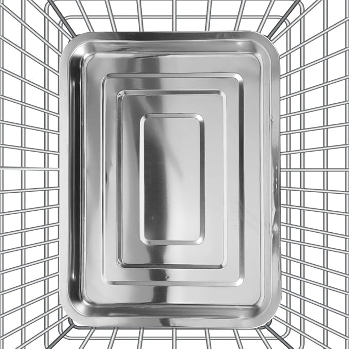 BESPORTBLE Heavy Duty Replacement Dog Crate Pan - Chew-Resistant Metal Tray for Pet Kennels Durable Floor Protection Easy Dogs and Cats 31cm X 21cm X2 cm