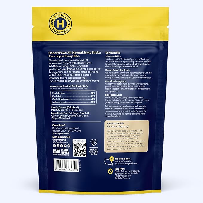 Honest Paws Dog Shampoo and Jerky Treats - Premium Dog Wash and Training Treats - Cleanse, Detangle, Condition, Moisturizing, and Deodorize - Human Grade Treats