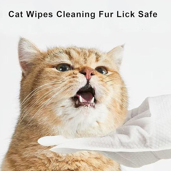 Pet Glove Wipes for Dogs and Cats, Extra Thick Dog Wipes Cleaning Deodorizing, Rinse Free Cleaning Gloves Dog Washing Gloves, Cat Gloves for Grooming for Pet Dry Cleaning, Daily Care and Travel 6 Pcs