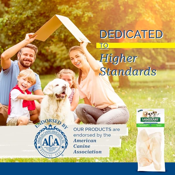 PCI Pet Center Inc Lamzearz - 10 Pack of Premium Lamb Ear Dog Treats