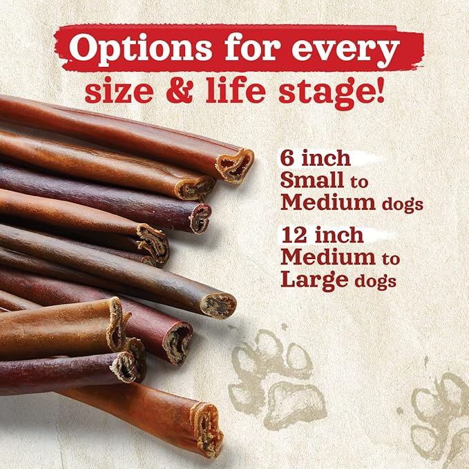 Natural Farm Collagen Dog Chews (3-5โ, 10 Units), Odor-Free Long Lasting Bully Sticks & Rawhide Alternative Dog Treats, 95% Collagen Low Fat, High Protein Best Dental Dog Treats โ Small & Medium Dogs