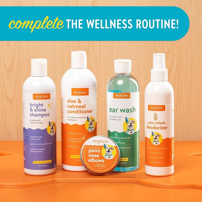 Bright and Shine Shampoo – 12oz Piña Colada Scent | Restoring Shampoo Rich with Soothing Colloidal Oatmeal | Tearless and Alcohol-Free for Everyday Use