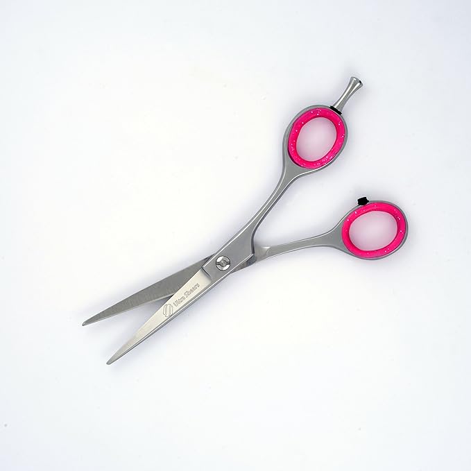 5.5" Professional Pet Grooming Scissors One Blade Micro Serrated Dark Satin Finish
