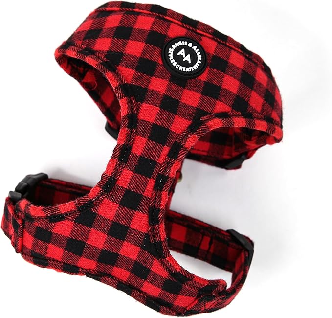 Angie and Allie Organic Cotton Dog Harness,No Pull Pet Harness with Leash D-Ring,Adjustable Soft Padded Dog Vest,Comfortable,Sustainable,Breathable and Stylish for Your Canine Companion