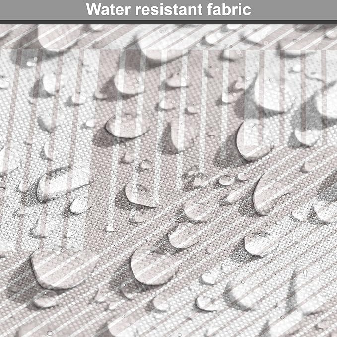 Ambesonne Modern Dog Crate Cover, Illustration of Diagonal Stripes Forming Geometric Shapes in Greyscale, Easy to Use Pet Kennel Cover for Small Dogs Puppies Kittens, 22 Inch, Pale Taupe and White