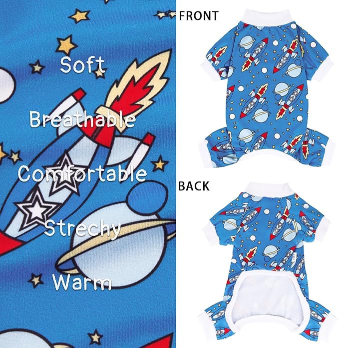 XPUDAC Dog Pajamas Clothes for Large Dogs Boy Girl, Doggie Pjs Puppy Onesies Outfits Pet Clothes for Dog Cat Christmas Pajamas, 4 Styles(Animal, XXX-Large)