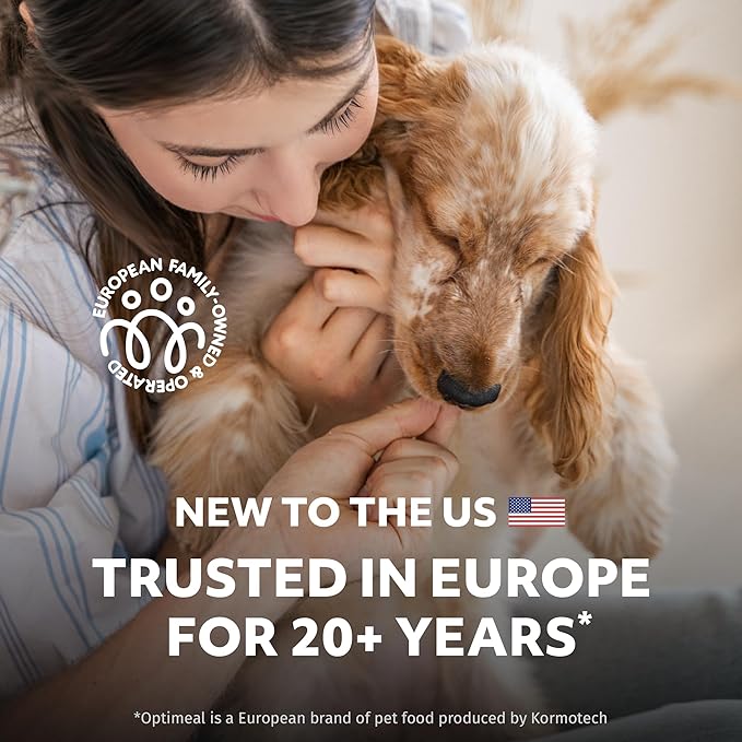 OPtimeal Dry Dog Food for Medium Dogs - Proudly Ukrainian - Dog Food Dry Recipe with High-Protein to Support Healthy Digestion for Medium Breeds (3.3 lbs, Turkey & Rice)