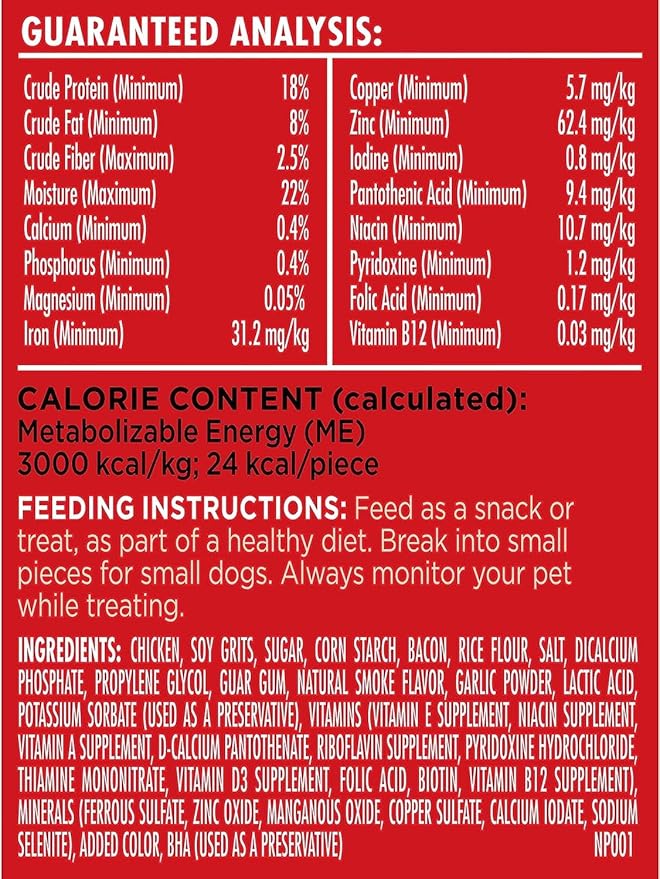 Milk-Bone Soft & Chewy Dog Treats Made With Real Bacon, 25 Ounce Container