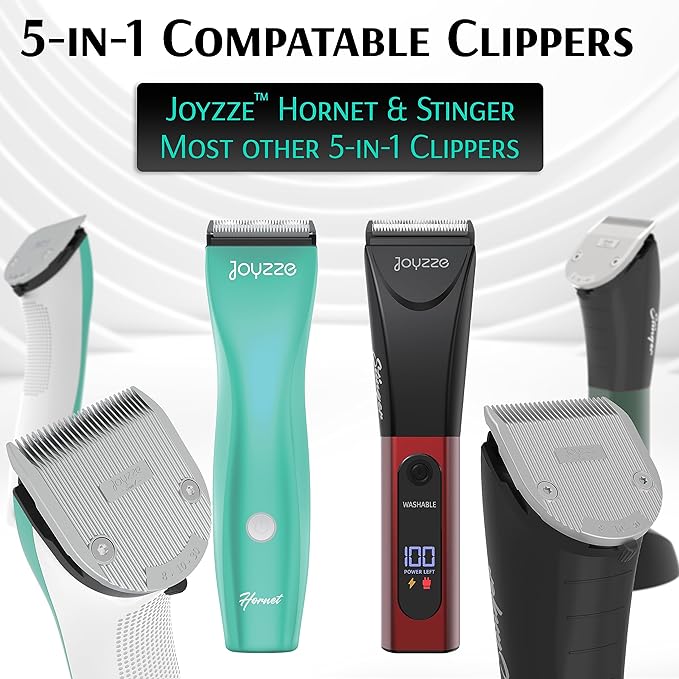C-Series Clipper Blades for Hornet/Stinger Clippers - Professional Dog Grooming Blades for Tangle-Free,Ideal for Trimming and All Hair Types - Compatible with C Series Clippers (5 in1 Fine)