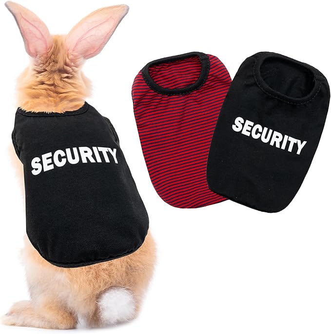 Guinea Pig Clothes - 2 Pack Cute Small Animal Vest Clothes for Rat Rabbit Chinchilla Ferret Kitten Chihuahua - Soft Breathable T-Shirt Pet Costume