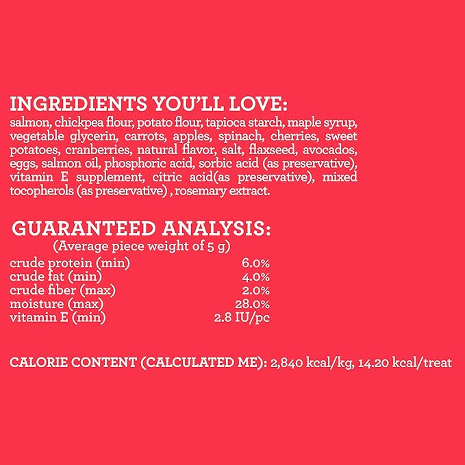 Cloud Star Dynamo Dog Skin & Coat Soft Chews Grain Free Dog Treats, Salmon, 14 oz. Pouch