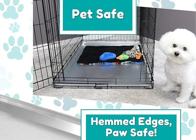 Red Hound Auto Metal Replacement Tray for Dog Crate 47 x 29.125 Inches Flat-A-Way Heavy Duty Galvanized Steel Chew Proof Kennel Cage Pan Leakproof Liner Compatible with Midwest iCrate, New World More