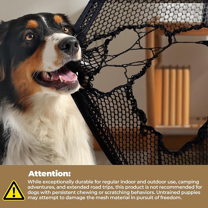 Dog Crates,Collapsible Soft Travel Crate for Medium Dogs (3 Year Warranty), Indoor & Outdoor Portable Pet Kennel with Chew Proof Mesh Door (30" L x 21" W x 21" H, Dark Gray) 