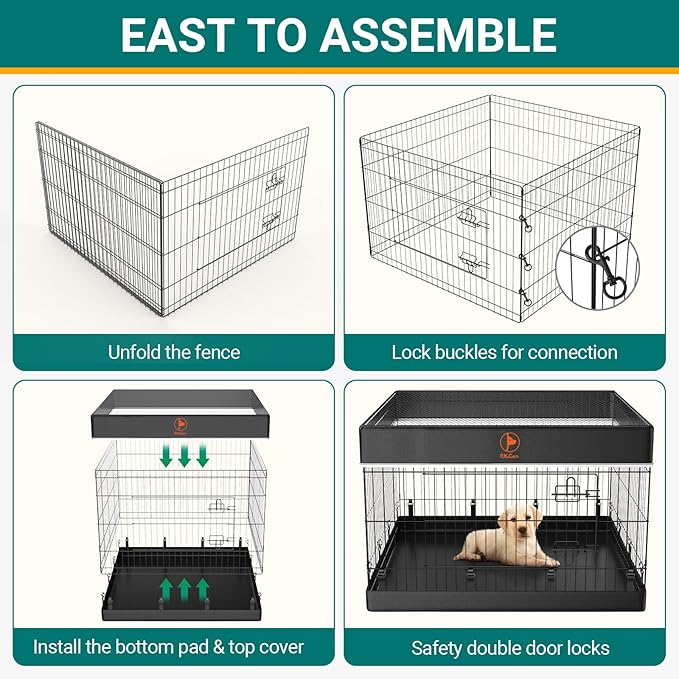 PJYuCien Bottom Cover - Fits 4 Panels 36 Inch Width Plastic/Metal Pet Pen Square Dog Playpen (Note: Only Pen Bottom Cover, NO PLAYPEN!!!)
