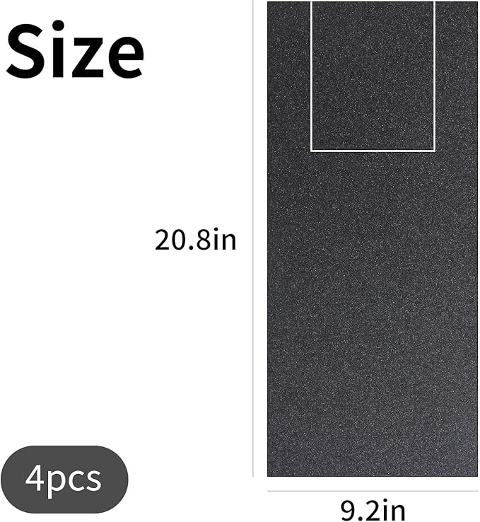 4 PCS Dog Nail Scratch Board Sandpaper Replacement 20.79 * 9.21 inch, Self-Adhesive Sandpaper, Suitable M-Shaped Dog Scratch Pad with Treat Box, XL Size