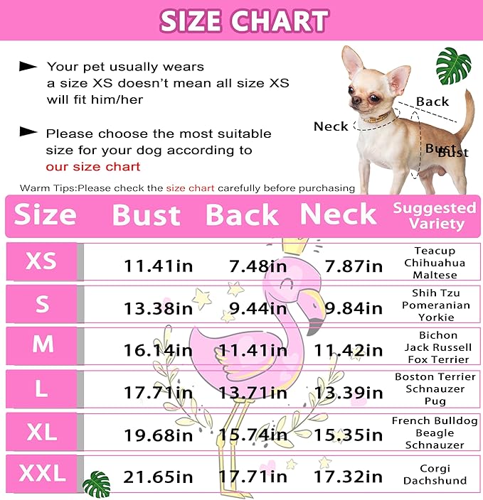 Dog Clothes for Small Medium Dogs Summer Dog Pajamas Girl Boy Puppy Pjs Doggy Onesie with Cute Pattern Pet Outfit Soft Cat Onesies (Pink, Medium)