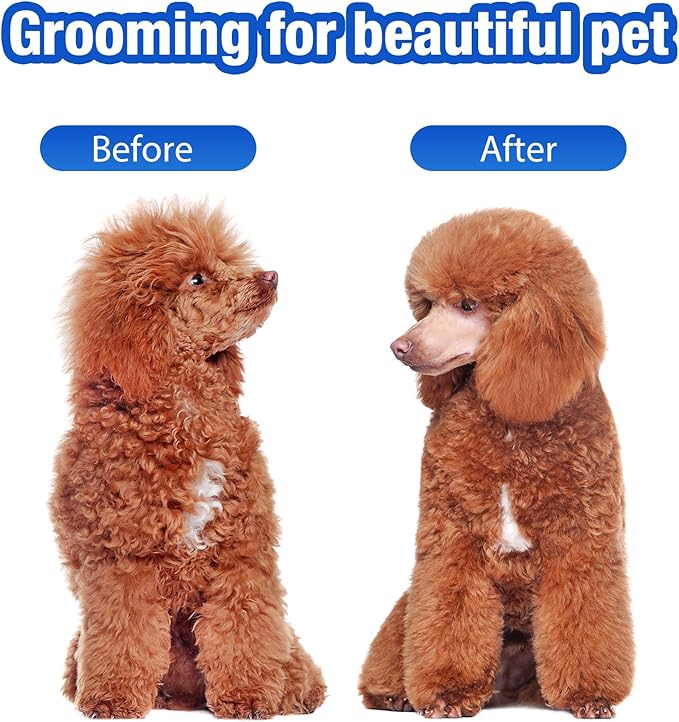 Dog Grooming Scissors Kit, 5 in 1 Dog Grooming Scissors, Professional Stainless Steel Pet Shears