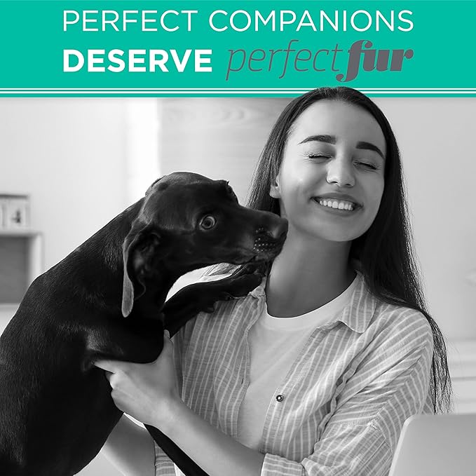 TropiClean Perfect Fur Deshedding Dog Shampoo for Breeds with Smooth Coats like Boxers, Bulldogs, Pointers, and Greyhounds, Natural Moisturizing Shampoo for Dry Flaky Skin, Puppy Safe, 16oz.