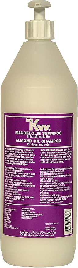 KW Almond Oil Shampoo for Dogs and Cats 2lbs 2oz (1000 ML)