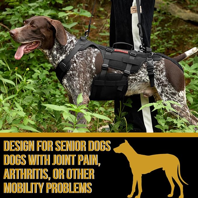 OneTigris Dog Lift Harness for Large Dogs, Dog Hip Support Brace, Full Body Dog Lifter with Handles Invictus Multifunctional Mobility Assistance Vest for Back Legs